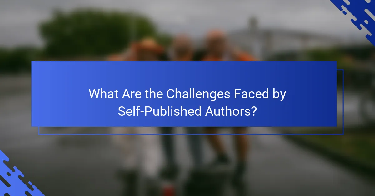 What Are the Challenges Faced by Self-Published Authors?