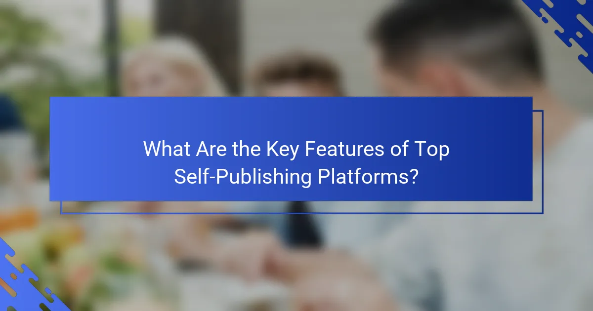 What Are the Key Features of Top Self-Publishing Platforms?