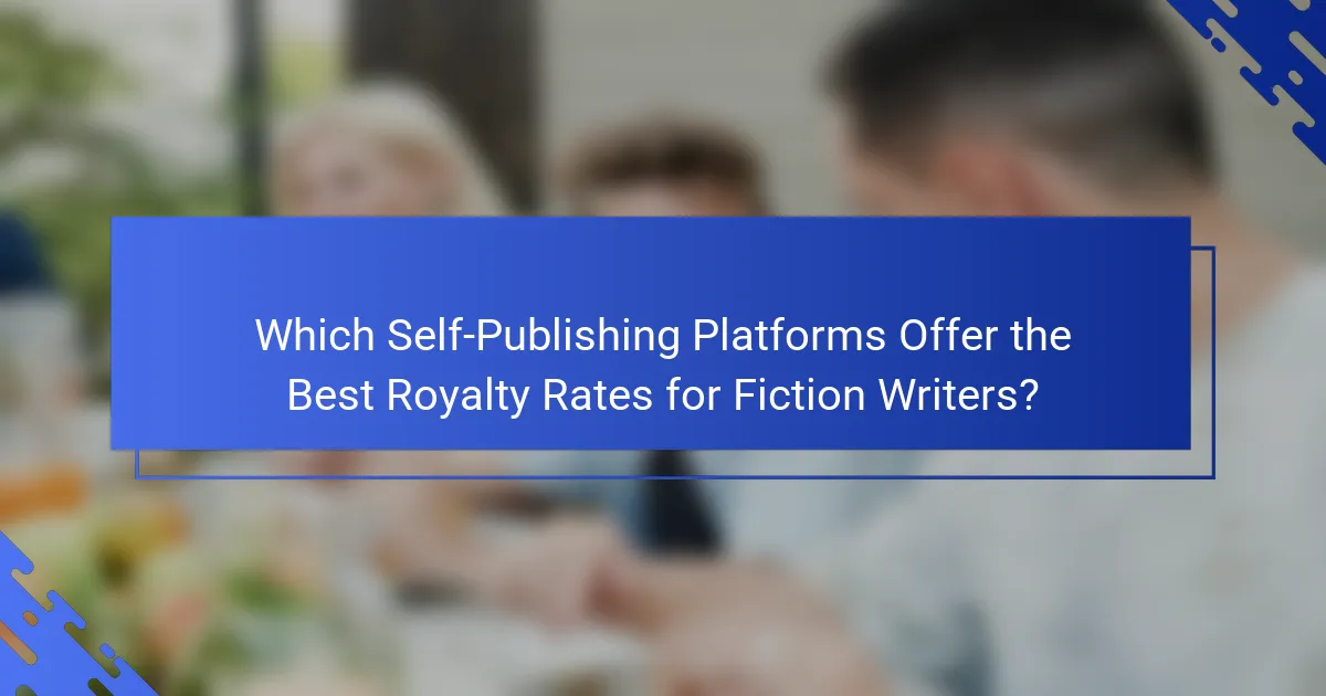 Which Self-Publishing Platforms Offer the Best Royalty Rates for Fiction Writers?